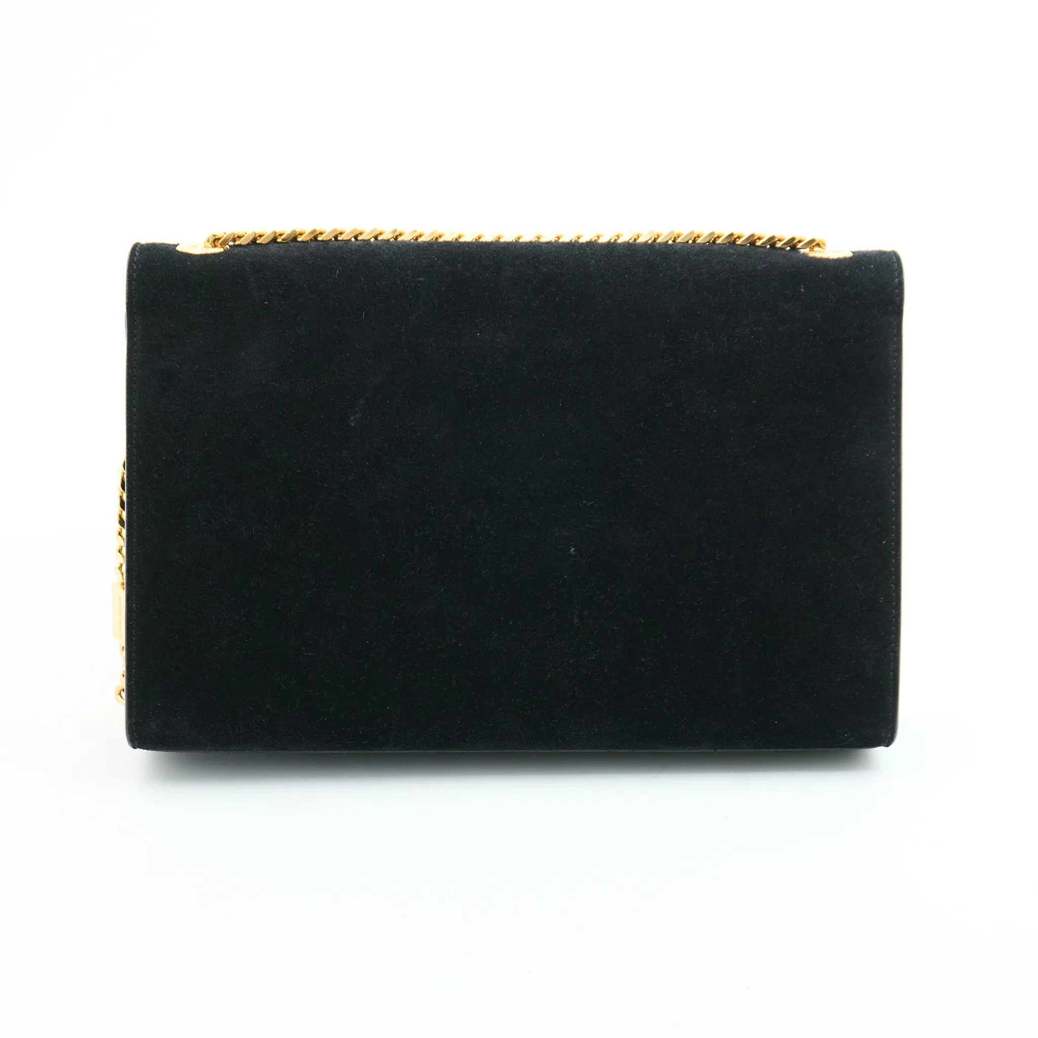 Saint Laurent Kate Black Suede Bag