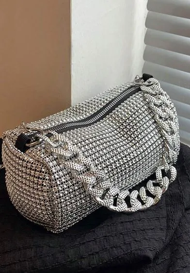 Shein Women's Trendy Thick Chain Handle Tote Bag /