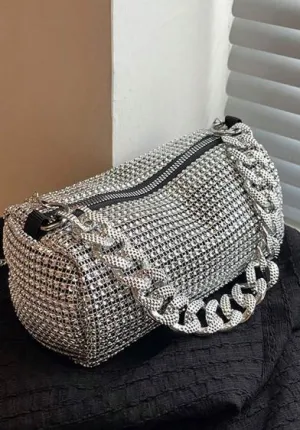 Shein Women's Trendy Thick Chain Handle Tote Bag /