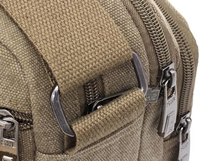 Sidiou Group Canvas Bags  Men Travel Bag Canvas Messenger Bag Small  Shoulder Bags Vintage Briefcase