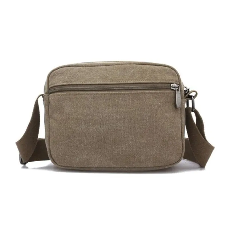 Sidiou Group Canvas Bags  Men Travel Bag Canvas Messenger Bag Small  Shoulder Bags Vintage Briefcase