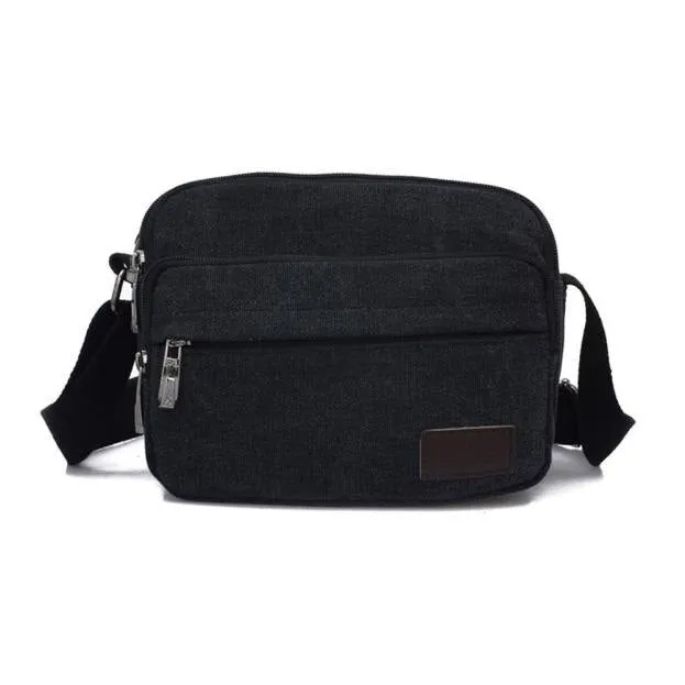 Sidiou Group Canvas Bags  Men Travel Bag Canvas Messenger Bag Small  Shoulder Bags Vintage Briefcase
