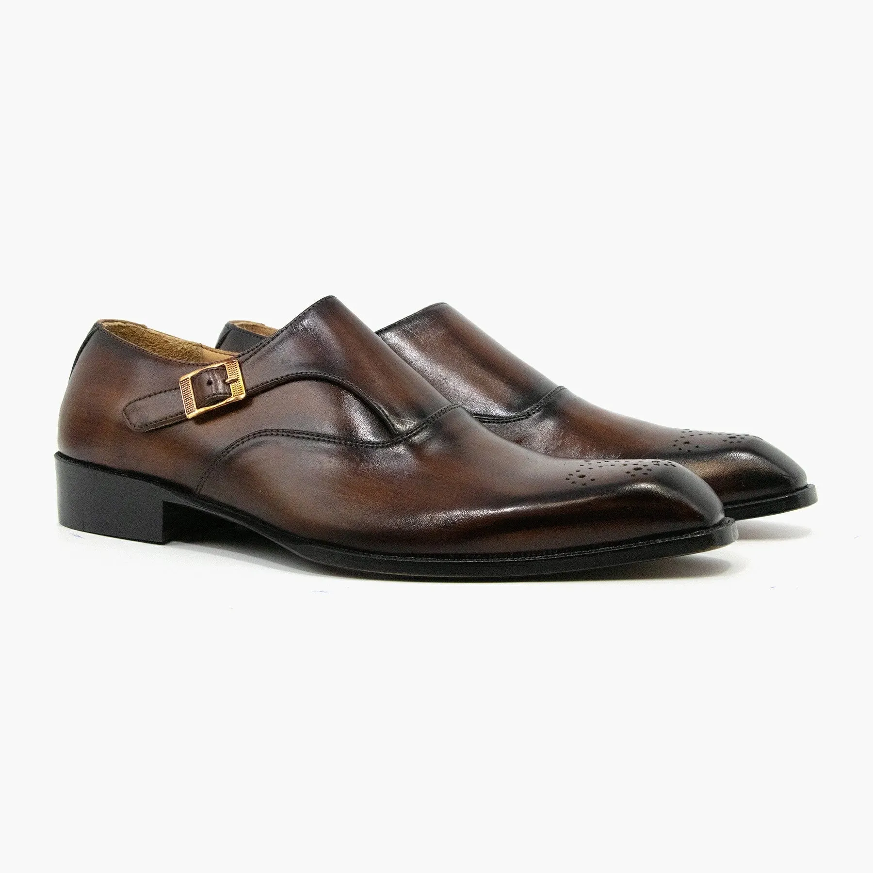 Single Strap Monk Leather Shoes