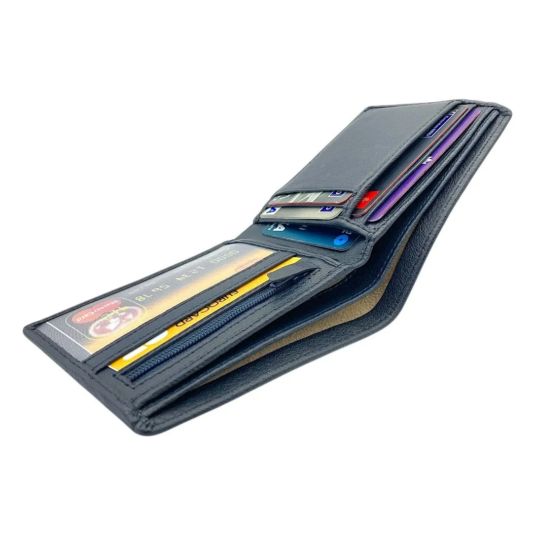 Smooth Top Grain Billfold Wallet # 1250 ZIP PKT