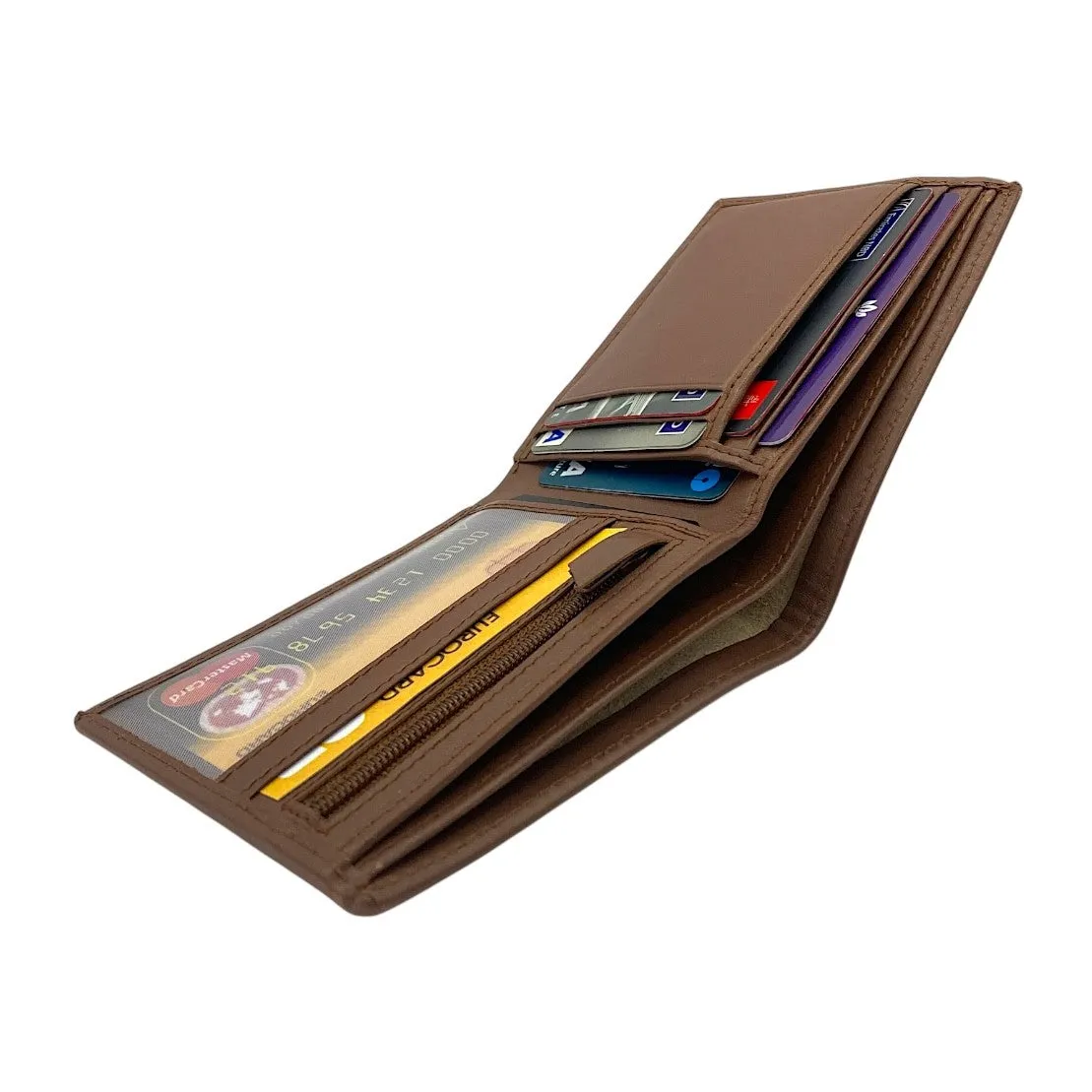 Smooth Top Grain Billfold Wallet # 1250 ZIP PKT