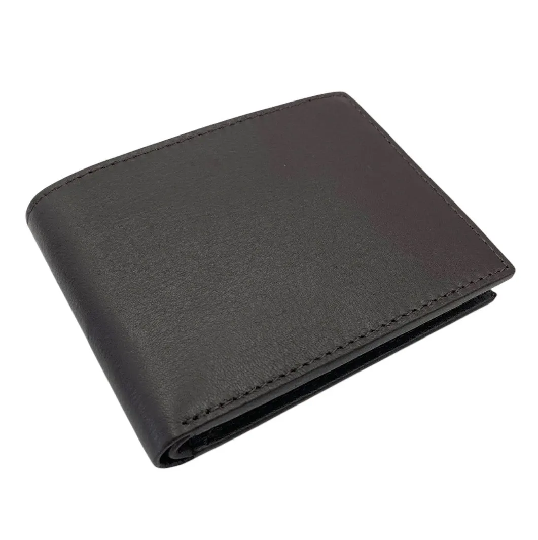 Smooth Top Grain Billfold Wallet # 1250 ZIP PKT