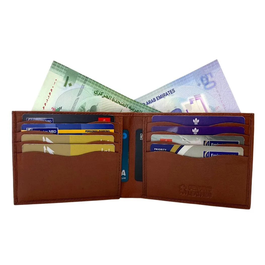 Smooth Top Grain Billfold Wallet # 1608 CC