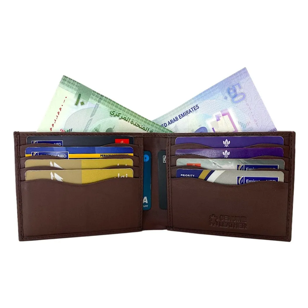 Smooth Top Grain Billfold Wallet # 1608 CC