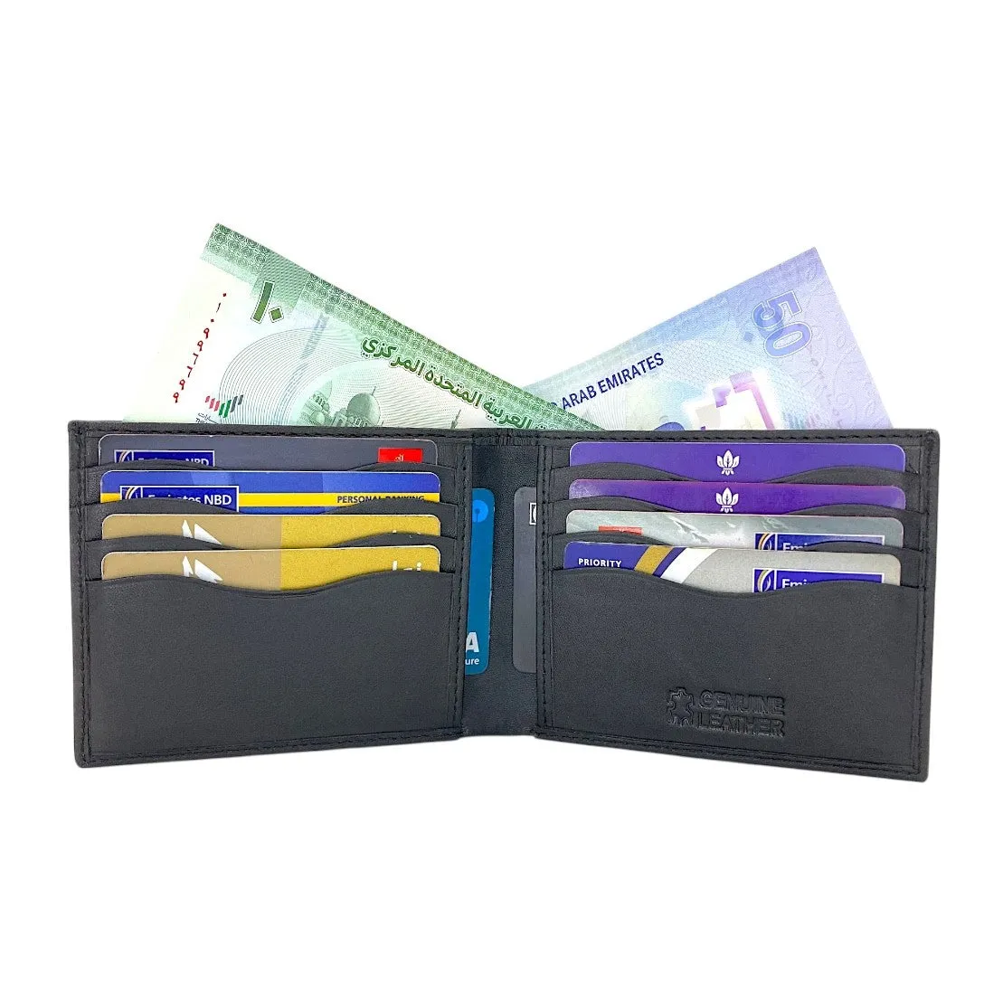 Smooth Top Grain Billfold Wallet # 1608 CC