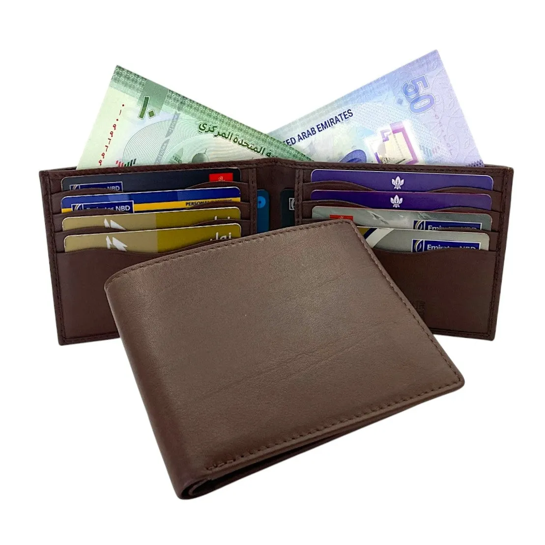 Smooth Top Grain Billfold Wallet # 1608 CC