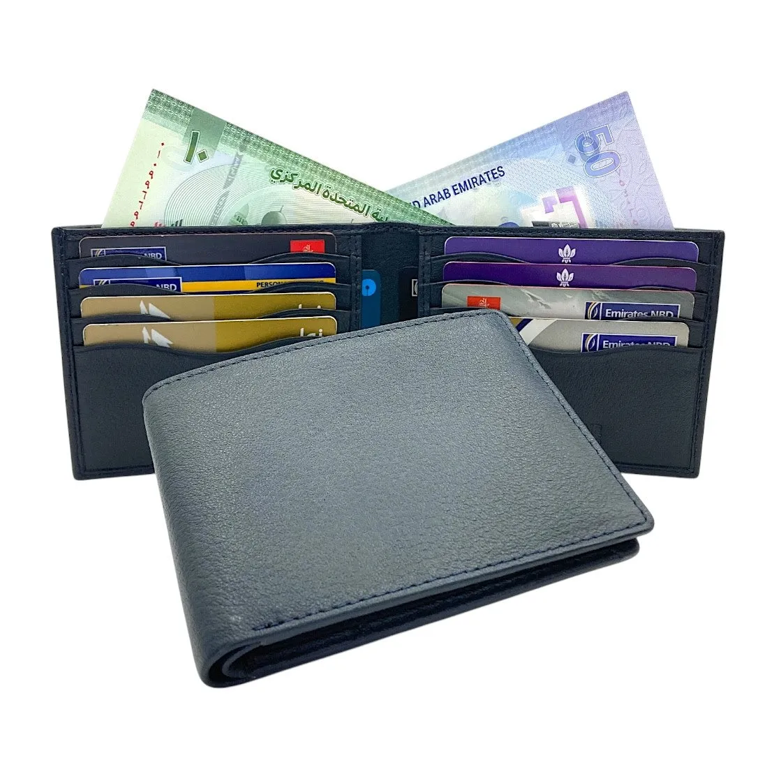 Smooth Top Grain Billfold Wallet # 1608 CC