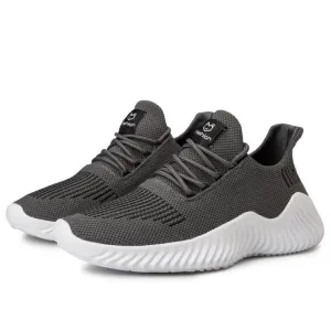 Sneakers Men's Outdoor Road Shoes Breathable Lightweight Non-Slip - Grey Size US11.5 = US47