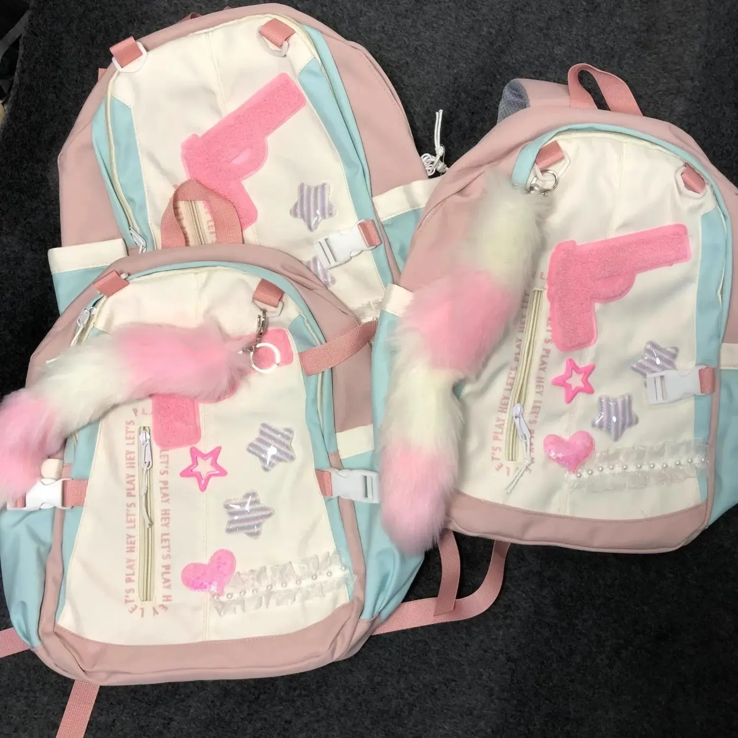 Sohiwoo Y2K Women Bags 2024 Trend Designer Aesthetic Patchwork E Girl Backpacks Large Capacity Casual Nylon Mochilas Para Mujer