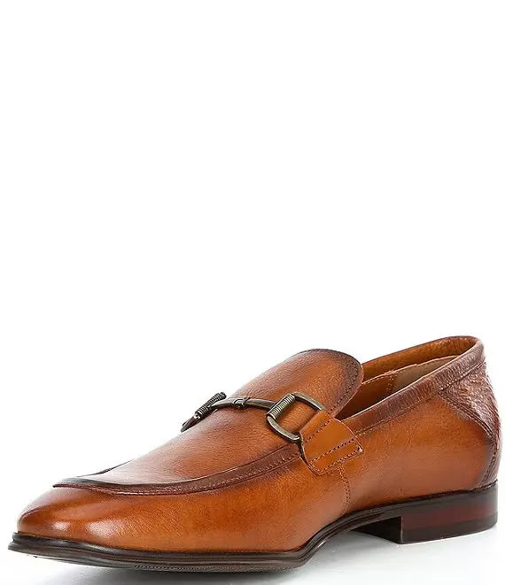 Steve Madden Men's Caspin Bit Dress Loafers  Color Tan Leather Size 9.5