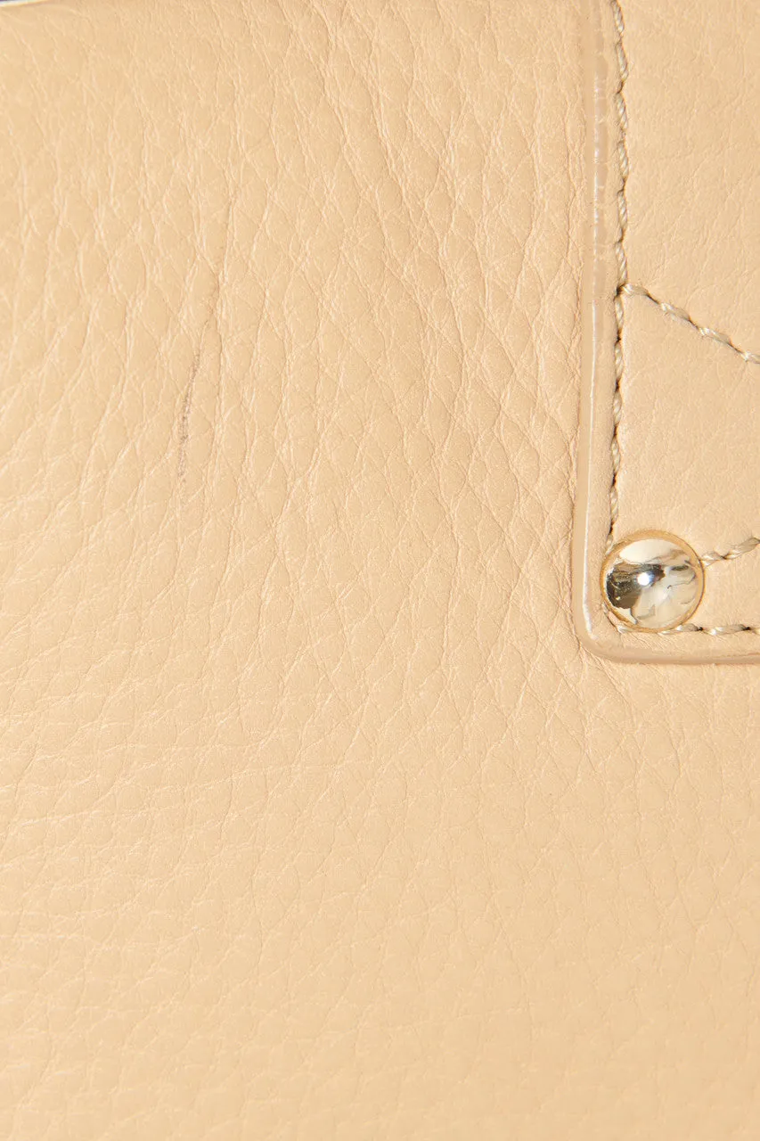 Tan Grained Calfskin Leather Rebel Preowned Crossbody Bag
