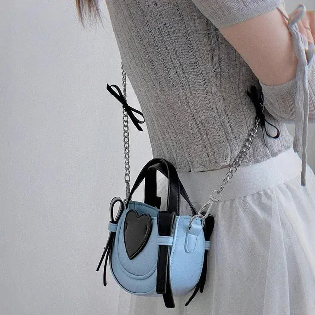 TAVIMART  -  All Match Girls Heart Patchwork Shoulder Bag Casual Elegant Chic Fashion Handbags Women Vintage Y2k Aesthetic Ins Crossbody Bags