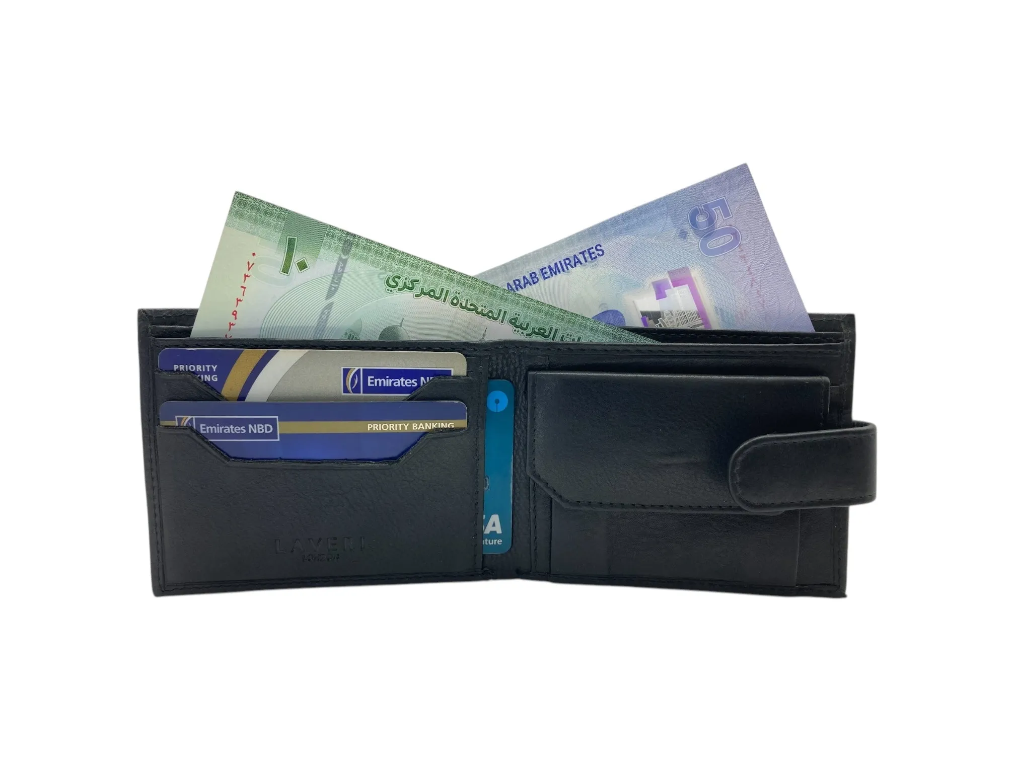 Top Grain Napa Leather Card & Coin Billfold Wallet # 1256CL