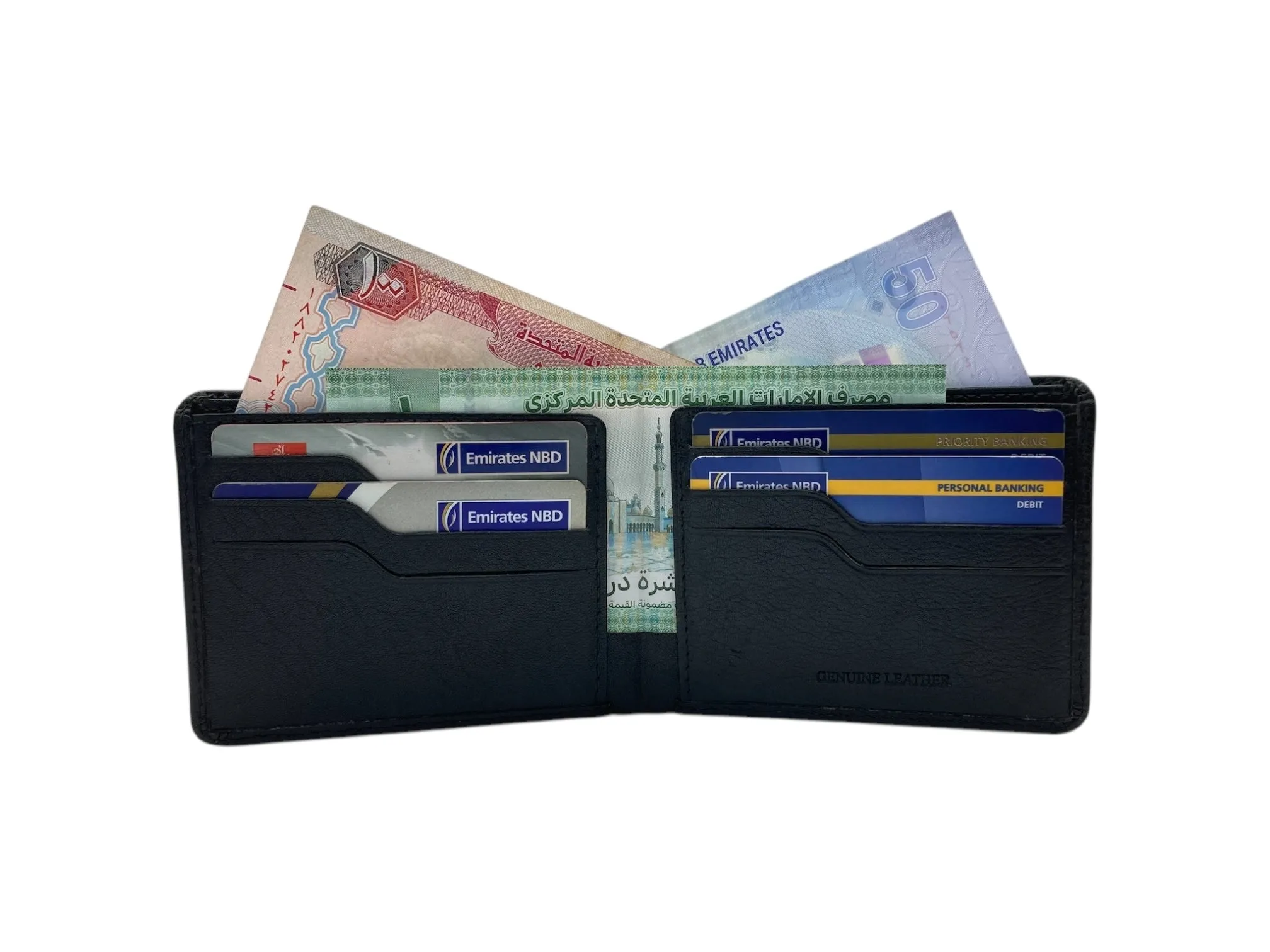 Top Grain Slim & Compact Leather  Billfold Wallet # 1589