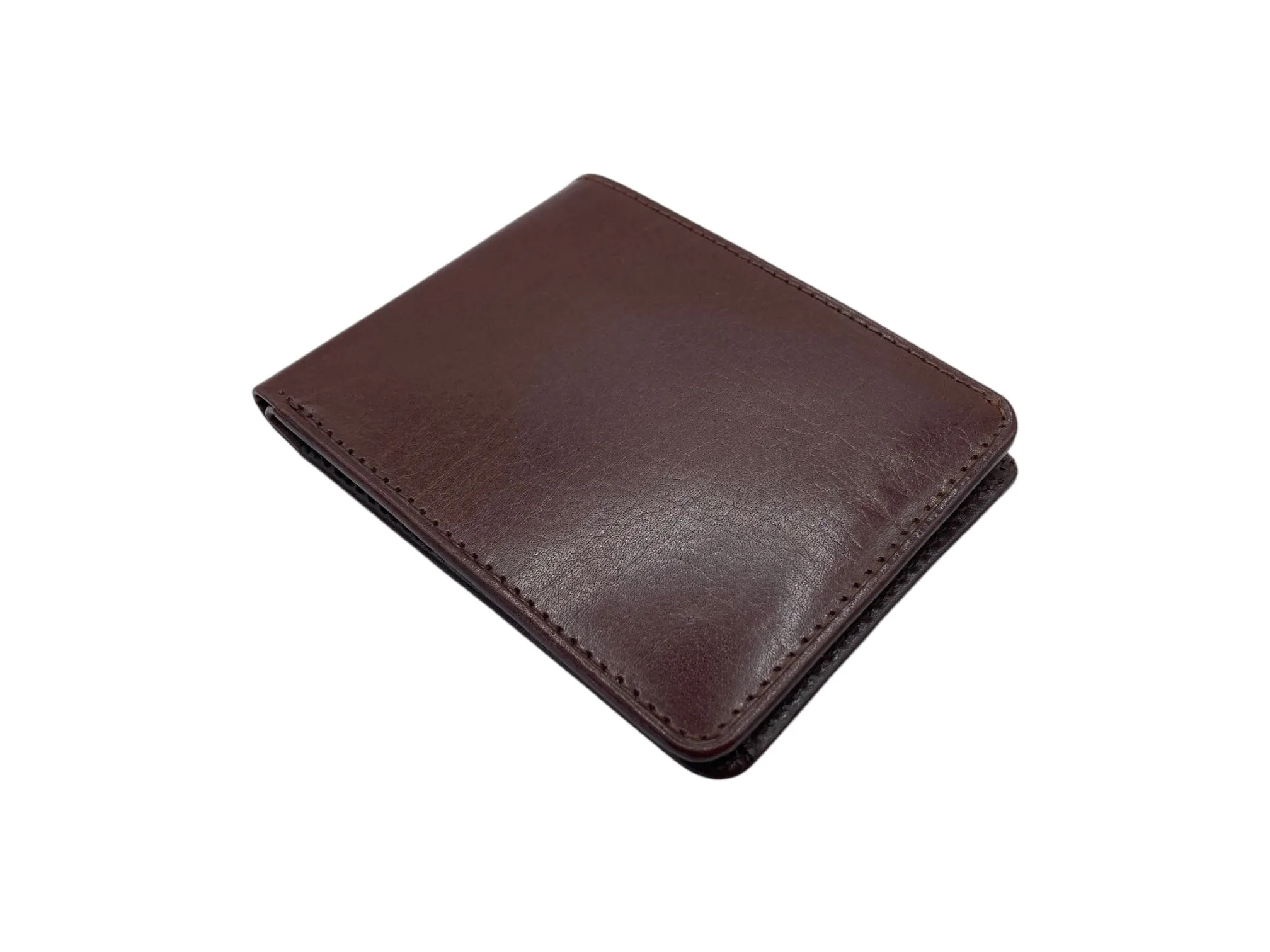 Top Grain Slim & Compact Leather  Billfold Wallet # 1589