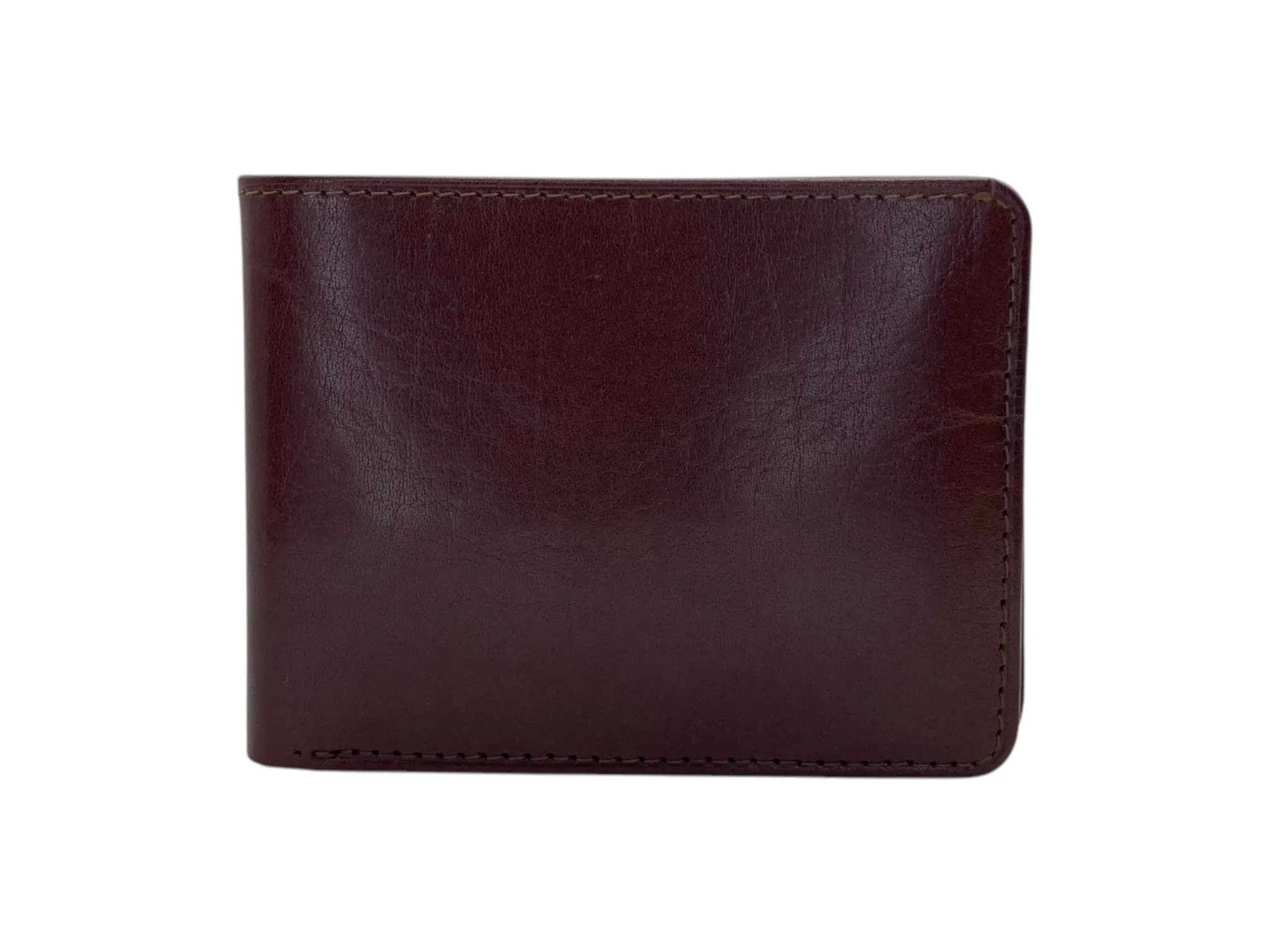 Top Grain Slim & Compact Leather  Billfold Wallet # 1589