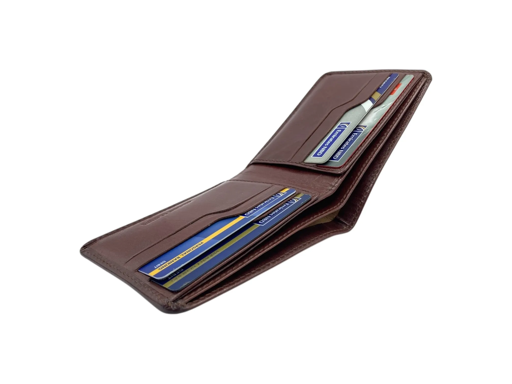 Top Grain Slim & Compact Leather  Billfold Wallet # 1589