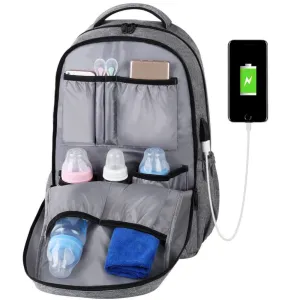 Vbiger Large-capacity Backpack Versatile Diaper Bags Smart Travel Shoulders Bags