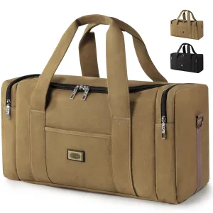 Vintage canvas duffle travel bag