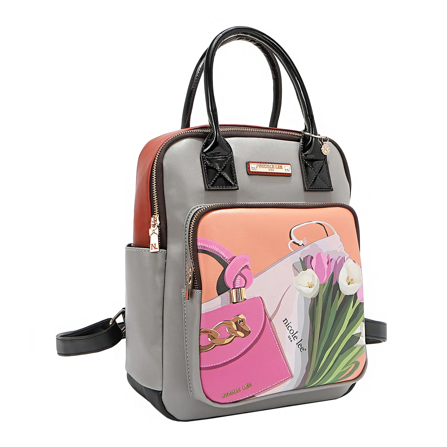 VIOLET BLOSSOM 3 PIECE SET (Backpack, Crossbody, Wallet)