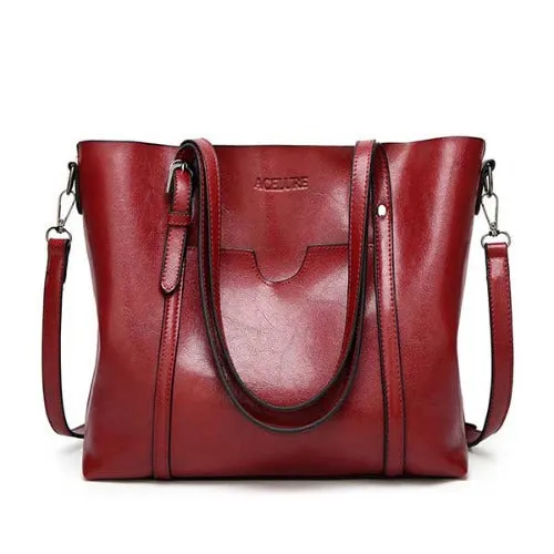 Women Bag Oil Wax bags Leather Handbag