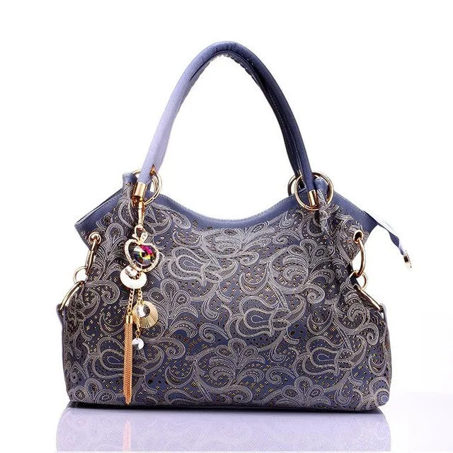 Women's Fashion 2017 High Quality Pu Designer Tote Handbags