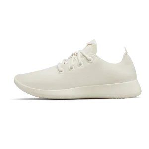 Women's Wool Runners - Natural White (Cream Sole)
