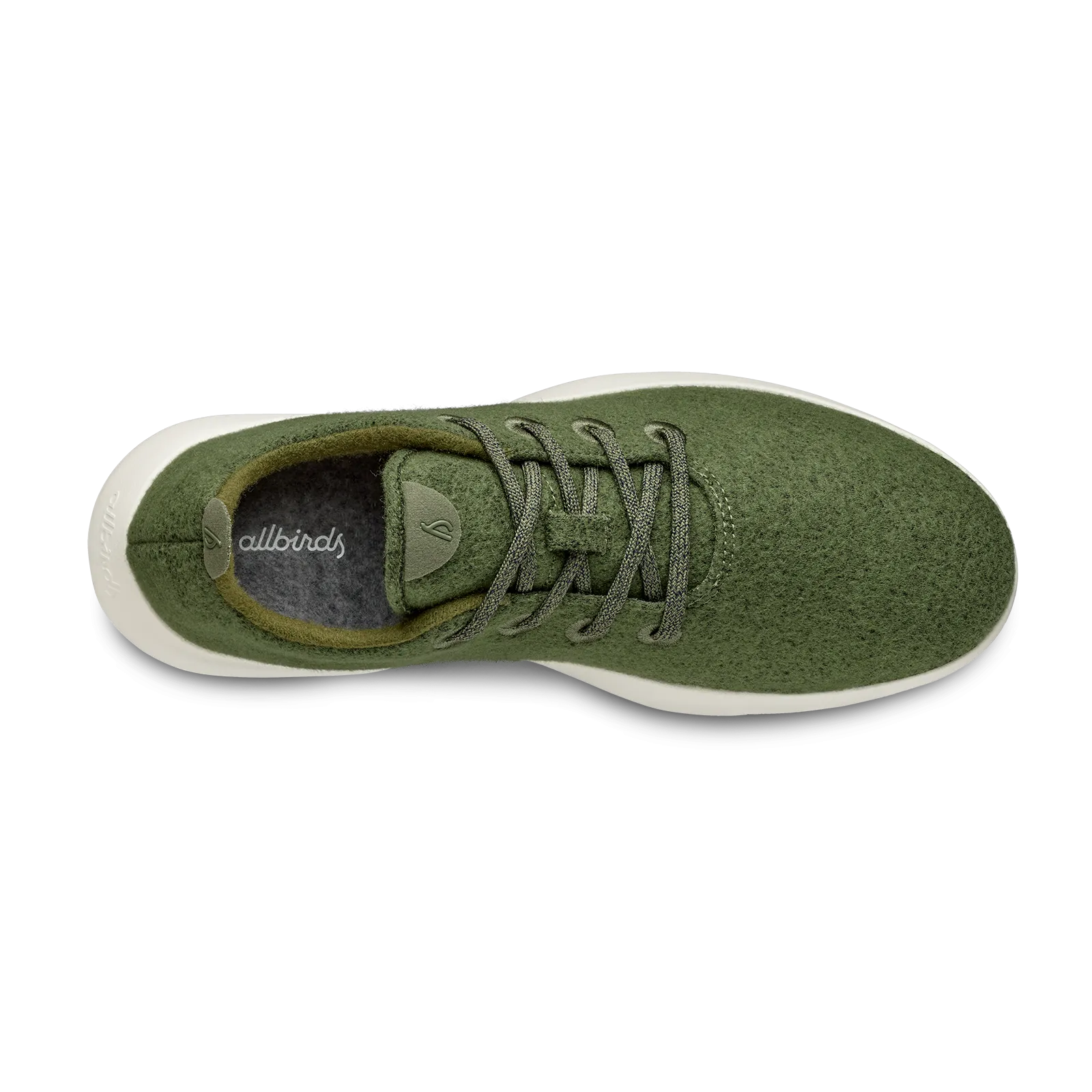 Women's Wool Runners - Thunder Green (Natural White)
