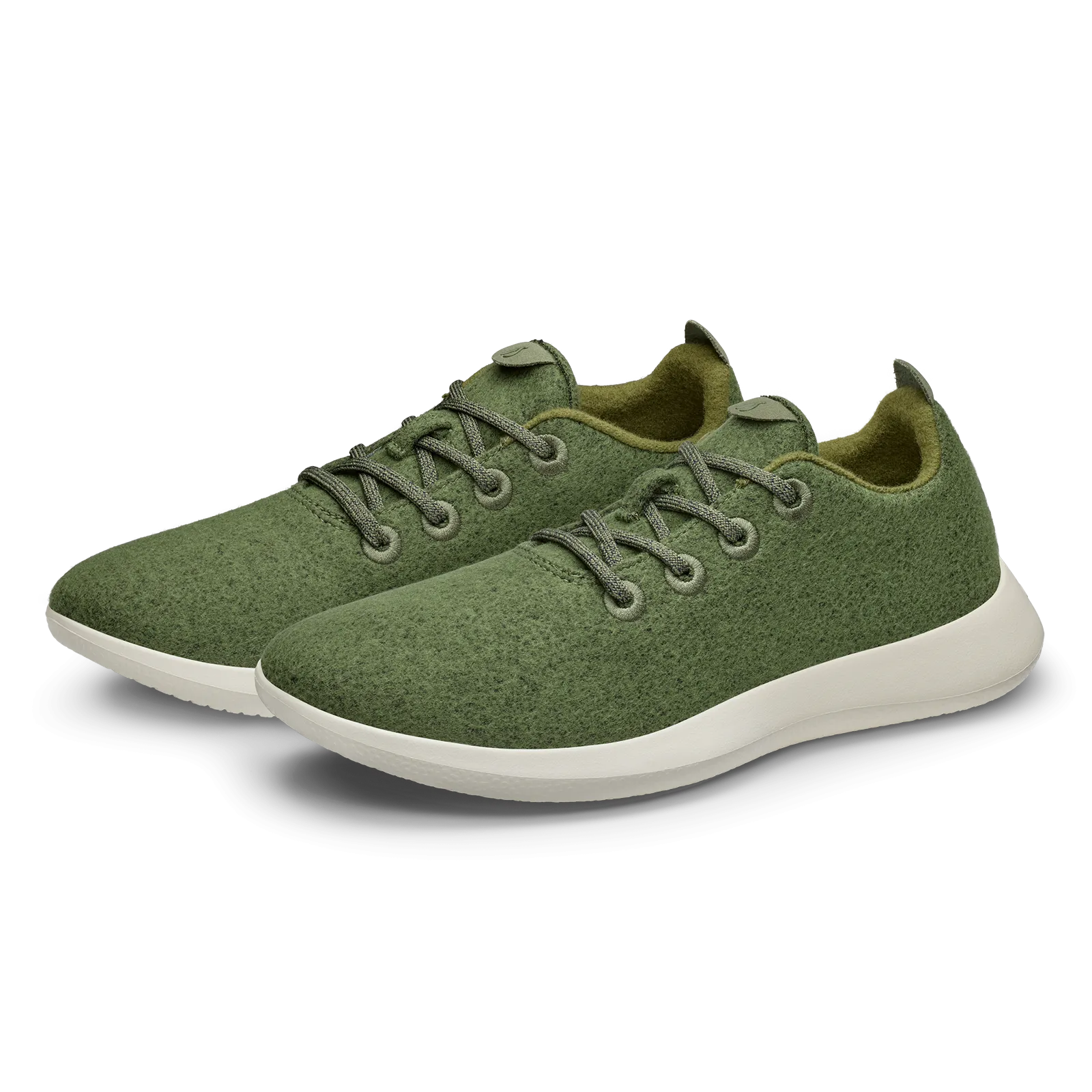 Women's Wool Runners - Thunder Green (Natural White)