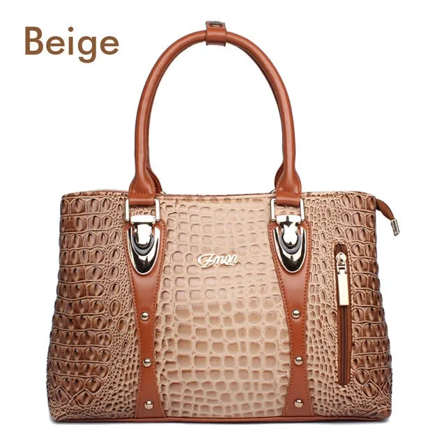 Zmqn Luxury Handbags Women Bags Designer Bags For Women 2018 Fashion Crocodile Leather Tote Bags
