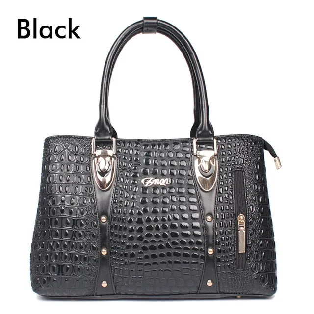 Zmqn Luxury Handbags Women Bags Designer Bags For Women 2018 Fashion Crocodile Leather Tote Bags