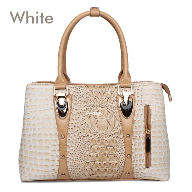 Zmqn Luxury Handbags Women Bags Designer Bags For Women 2018 Fashion Crocodile Leather Tote Bags
