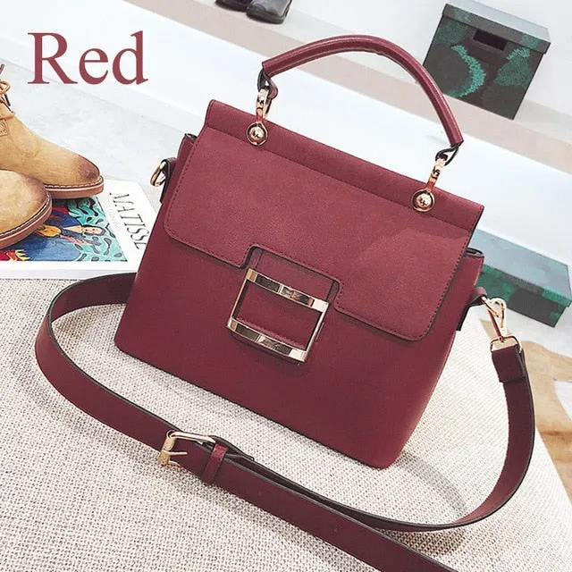 Zmqn Women Bag Vintage Shoulder Bags 2018 Buckle Pu Leather Handbags Crossbody Bags For Women