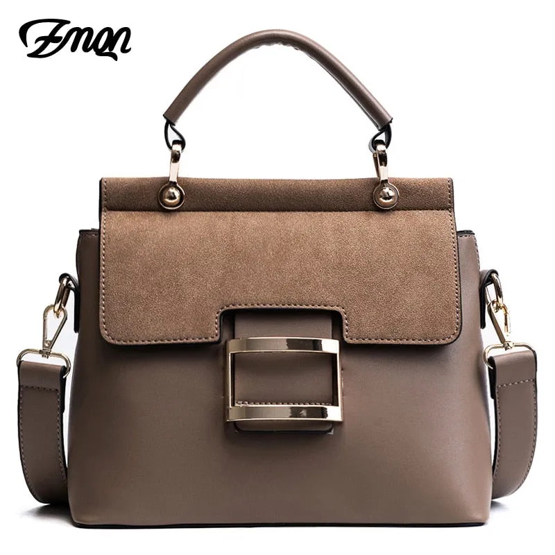 Zmqn Women Bag Vintage Shoulder Bags 2018 Buckle Pu Leather Handbags Crossbody Bags For Women
